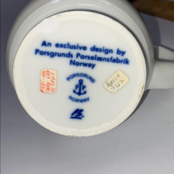 Vintage Porsgrund Norway Christmas Angel mug 1973 - Picture 6 of 6